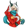 🥶 Эмодзи «lady krampus» для Telegram