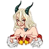 🥵 Эмодзи «lady krampus» для Telegram