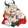 🍪 Эмодзи «lady krampus» для Telegram