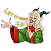 🎵 Эмодзи «lady krampus» для Telegram