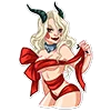 🍑 Эмодзи «lady krampus» для Telegram