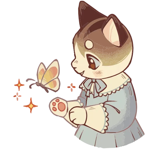 🐈 Эмодзи «Набор эмоджи с леди Лапкой из ВК в качестве» для Telegram