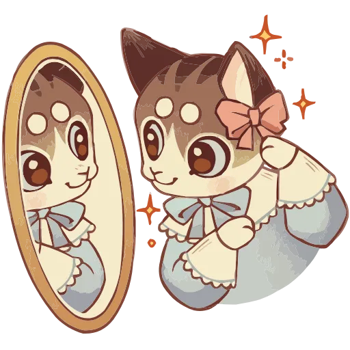 🐈 Эмодзи «Набор эмоджи с леди Лапкой из ВК в качестве» для Telegram