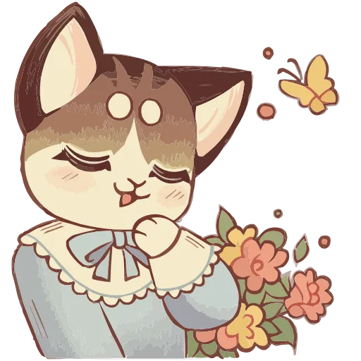 🐈 Эмодзи «Набор эмоджи с леди Лапкой из ВК в качестве» для Telegram