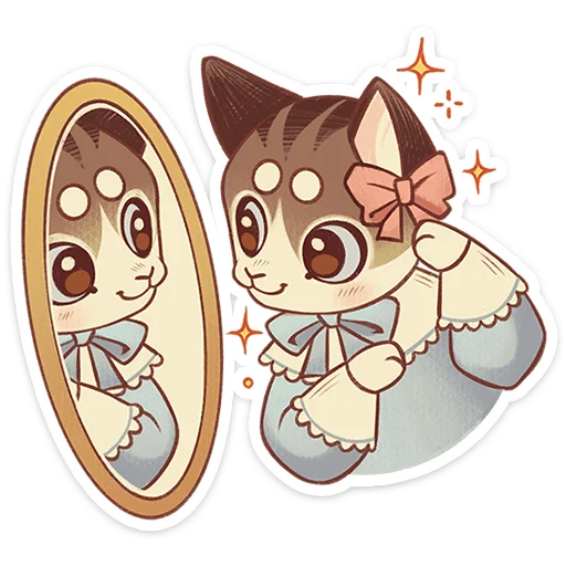 🪞 Стикер «Лапка» для Telegram
