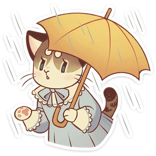 ☂️ Стикер «Лапка» для Telegram