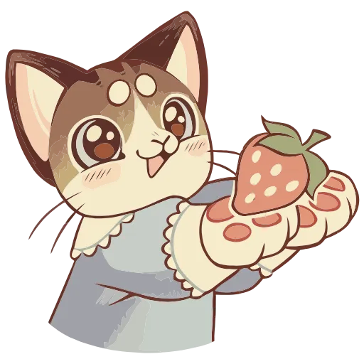 🍓 Эмодзи «Лапка» для Telegram