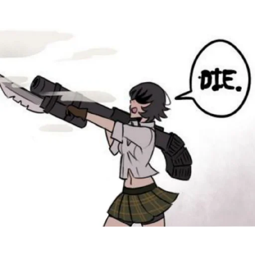 💀 Стикер «Lady Devil May Cry» для Telegram