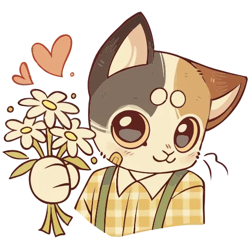 💐 Эмодзи «Лапка и Пломбир» для Telegram