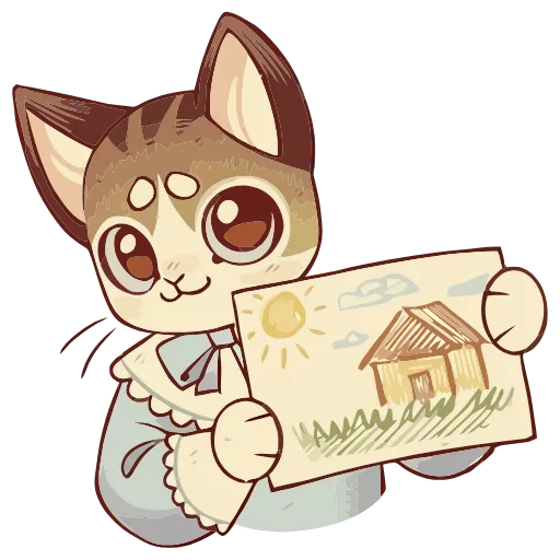 🏡 Эмодзи «Лапка и Пломбир» для Telegram