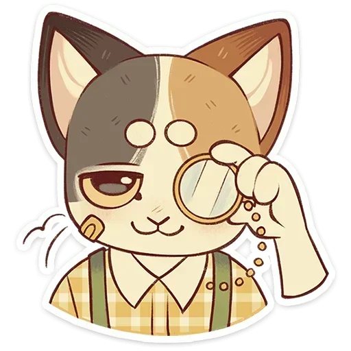 🧐 Стикер «Лапка и Пломбир» для Telegram