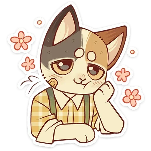 🥰 Стикер «Лапка и Пломбир» для Telegram