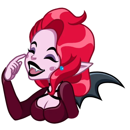 Стикерпак Lady Vampire для Telegram — скачать