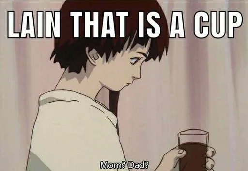 💙 Стикер «lAIN LMAOOO» для Telegram