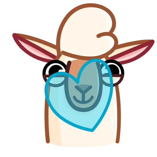 💙 Стикер «Lama» для Telegram
