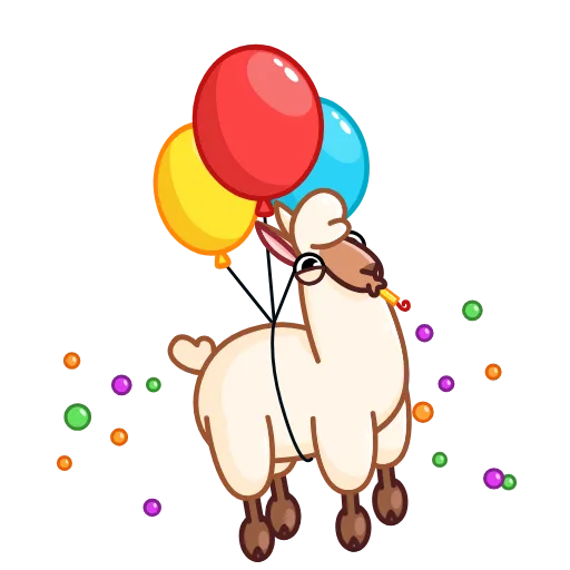 🥳 Стикер «Lama» для Telegram