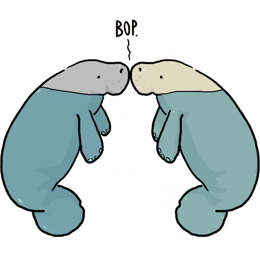 Стикерпак Lamentino the manatee для Telegram — скачать