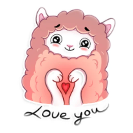 ❤ Стикер «Ламочка» для Telegram
