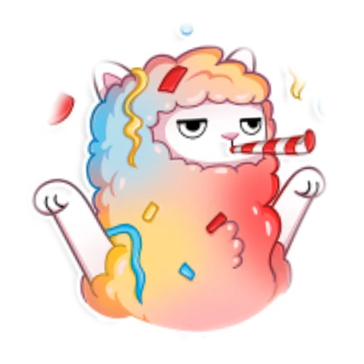🥳 Стикер «Ламочка» для Telegram