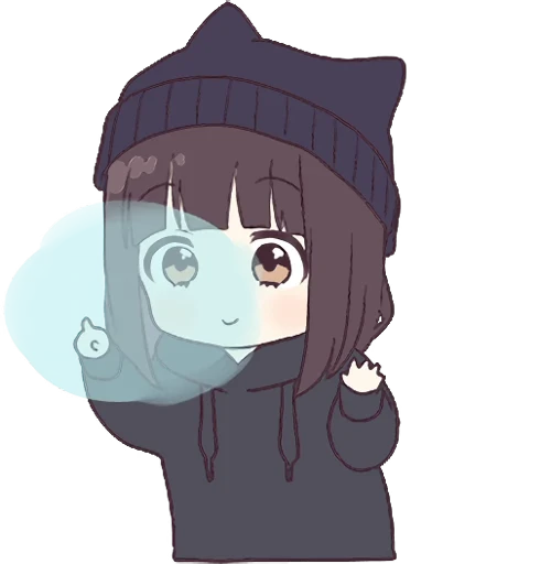 😍 Стикер «Menhera-chan Animation 2 ENG» для Telegram