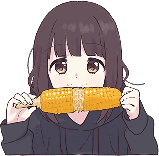 🌽 Стикер «Menhera-chan Animation 2 ENG» для Telegram