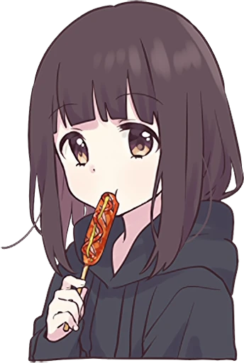 🌭 Стикер «Menhera-chan Animation 2 ENG» для Telegram