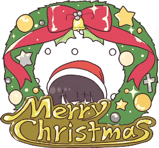 🎅 Стикер «Menhera-chan Animation 2 ENG» для Telegram