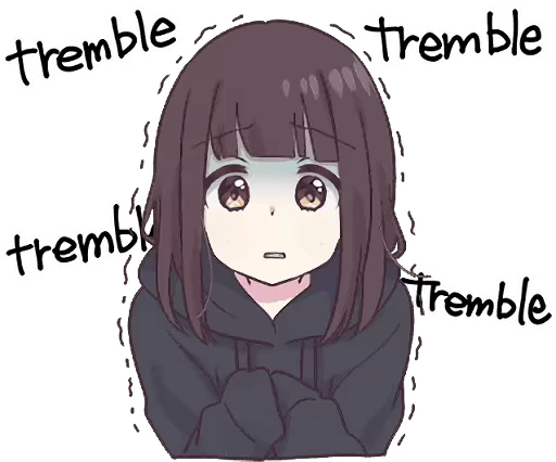 😨 Стикер «Menhera-chan Animation 2 ENG» для Telegram