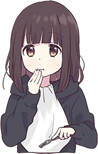 🤭 Стикер «Menhera-chan Animation 2 ENG» для Telegram