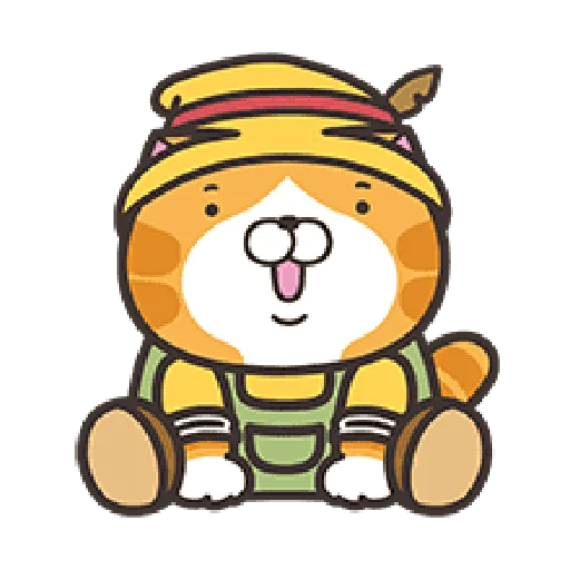 😊 Стикер «白爛貓表情貼第3彈：森林物語篇» для Telegram