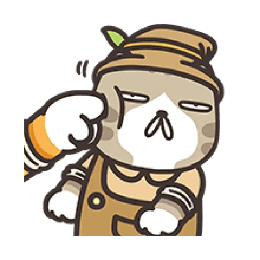 😊 Стикер «白爛貓表情貼第3彈：森林物語篇» для Telegram