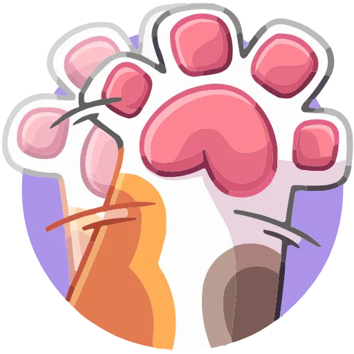 🤩 Эмодзи «Лапки» для Telegram