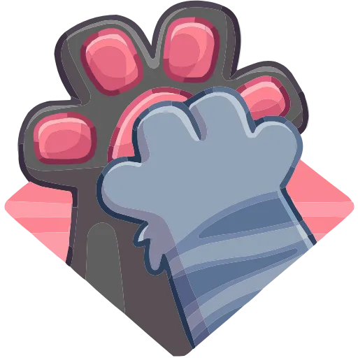 🤩 Эмодзи «Лапки» для Telegram