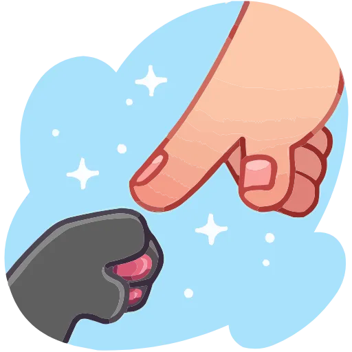🤩 Эмодзи «Лапки» для Telegram