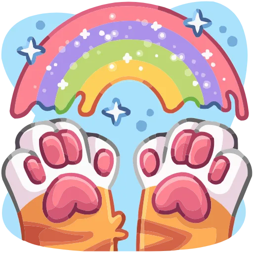 🤩 Эмодзи «Лапки» для Telegram