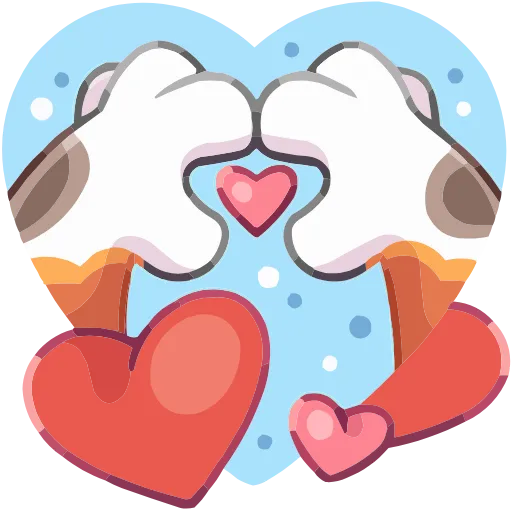 🤩 Эмодзи «Лапки» для Telegram