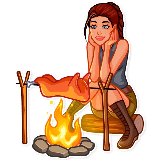 👩‍🍳 Стикер «Tomb Raider» для Telegram