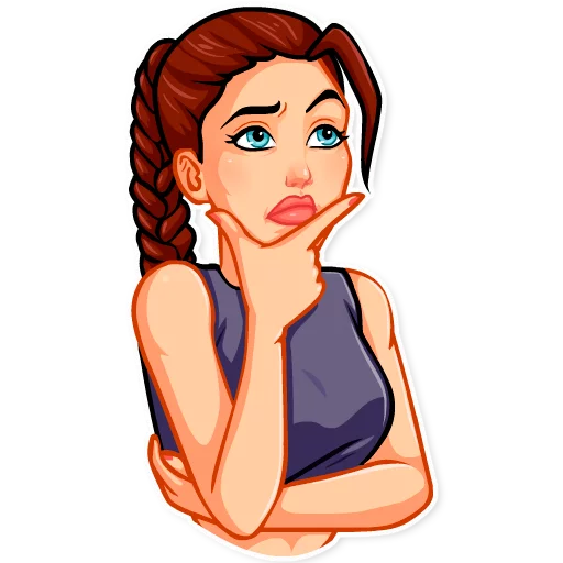 🤔 Стикер «Tomb Raider» для Telegram