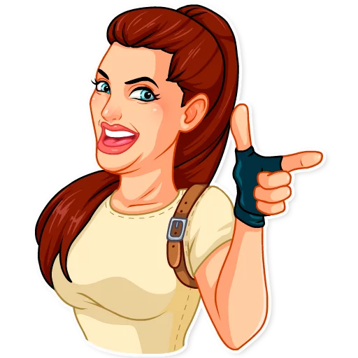 👉 Стикер «Tomb Raider» для Telegram