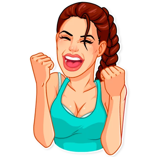 😆 Стикер «Tomb Raider» для Telegram