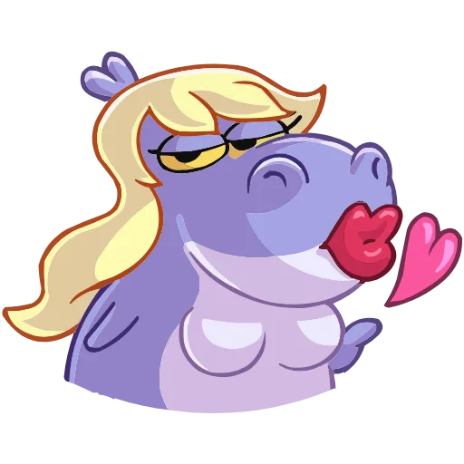 😘 Эмодзи «Бегемотиха Лариска» для Telegram