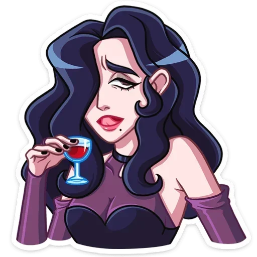 🍷 Стикер «Лавиния без надписей» для Telegram