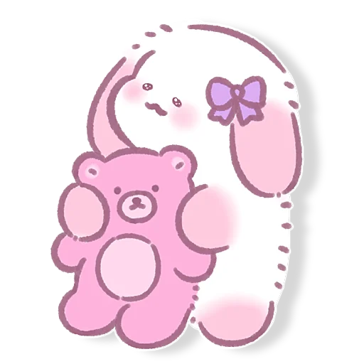 Стикерпак Lazy Bunny для Telegram — скачать