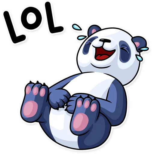 Стикерпак Lazy Panda для Telegram — скачать