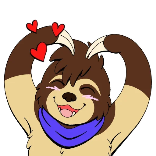 🤪 Стикер «Lazy Sloth» для Telegram