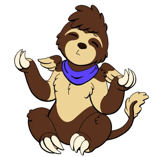 🤪 Стикер «Lazy Sloth» для Telegram