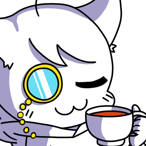☕ Стикер «Фёдор ленивый песец» для Telegram