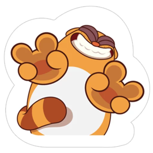 ✌ Стикер «Legcat» для Telegram