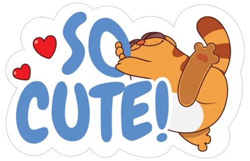 ❤ Стикер «Legcat» для Telegram