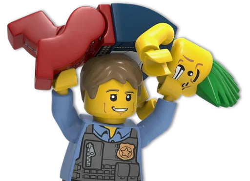 👮‍♂️ Стикер «LEGO City Undercover» для Telegram